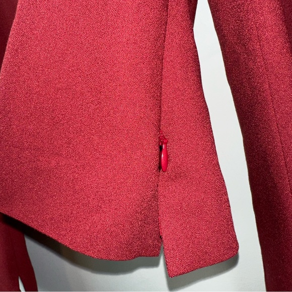 Jonathan Simkhai Cutout Crepe De Chine Top in Crimson Size 0 - Picture 6 of 9